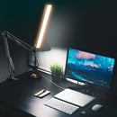 Axyaa LED Desk Lamp with Clamp - 3 Color Modes, Dimmable, Long Arm