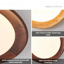 Axyaa Wood Grain LED Ceiling Light for Home Decor