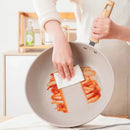 Axyaa Non-Stick Ceramic Wok Frying Pan for Induction Gas Stove - Home Cookware Skillet