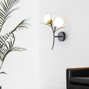 Axyaa Crystal Glass Wall Light for Bedroom Living Room Luxury Décor