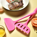 Axyaa Pink Silicone Kitchen Utensil Set for Non-Stick Pans