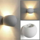 Axyaa Gypsum Wall Light: Modern LED Sconces for Bedroom, Living Room Illumination