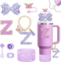 Axyaa Cup Set: Straw Topper, Boot, Stoppers, Handle Charms, Sticker for 30oz 40oz Tumbler