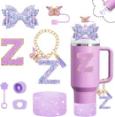 Axyaa Cup Set: Straw Topper, Boot, Stoppers, Handle Charms, Sticker for 30oz 40oz Tumbler