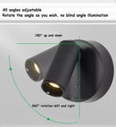 Axyaa Magnetic LED Wall Sconce - Wireless USB Rechargeable Spotlight