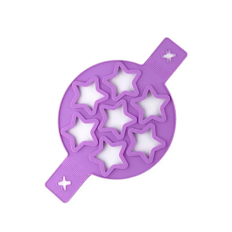 Axyaa Silicone Egg Frying Mold Nonstick Pancake Maker Kitchen Tool