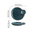 Axyaa Vintage Ceramic Dessert Plate Set - Creative Molecular Cuisine Tableware