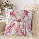 Axyaa 40*40 Hatsune Miku Pillow Cover Set for Stylish Bed Decor