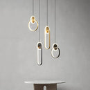 Axyaa Black Gold Pendant Light Chandelier 12W LED AC220V