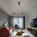 Axyaa Modern LED Stair Ceiling Chandelier: Stylish Indoor Lighting Fixture for Home, Hotel, Bedroom