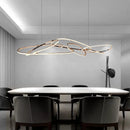 Axyaa Modern Ring LED Pendant Chandelier for Living Room, Dining Room, Bedroom, Kitchen