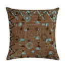 Axyaa Geometric Linen Pillowcase - Graffiti Style Decorative Cushion Cover