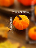 Axyaa Velvet Pumpkin Decoration Set for Fall Halloween Thanksgiving Harvest Décor