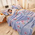 Axyaa Cartoon Strawberry Fleece Blanket: Soft Warm Winter Bed Sofa Nap Plush Shawl Blanket