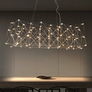 Axyaa Stainless Steel Chandelier for Luxury Dining Experience