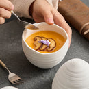 Axyaa Ceramic Egg Cup Set for Health Stew - Hotel Restaurant Quality