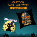 Axyaa Halloween Skull Cat Pumpkin Bat Castle Pillowcase 45x45cm