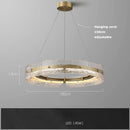 Axyaa Gold Pendant Lights - Glass Art Collection with Dimmable LED