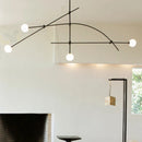 Axyaa's Minimalist Line Chandelier with Creative G9 Light Source