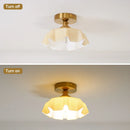 Axyaa Glass Flower Pendant Light for Dining room, Kitchen, Bedroom, Bedside