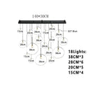 Axyaa Nordic Lava LED Pendant Lights Indoor Lighting Chandelier Kitchen Loft Decor