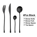 Axyaa Stainless Steel Gold Cutlery Set Matte Kitchen Accessories