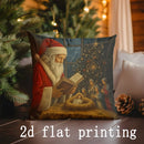 Axyaa Christmas Digital Printed Cushions for Sofa, Bedroom, Car - Rectangular Pillow Cover