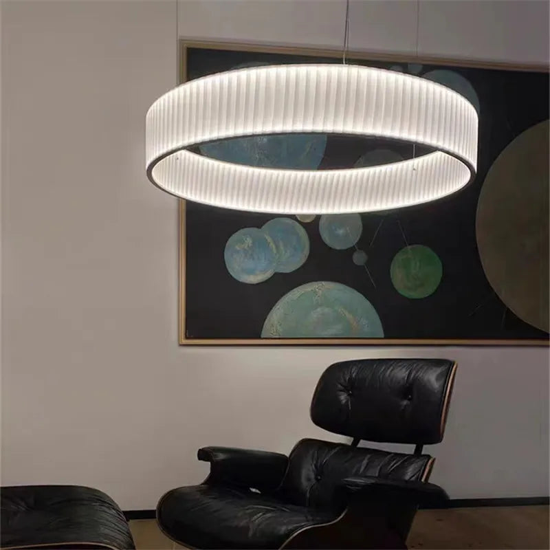 Axyaa Nordic Pleated Pendant Light for Home Decor and Lighting