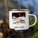 Personalized Caravan Enamel Mug by Axyaa - Camper Coffee Tea Cup