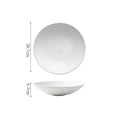 Axyaa Stone Patterned Ceramic Soup, Salad, Pasta Plate Set