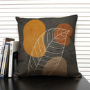 Axyaa Tropical Leaves Grey Plant Pillow Case 45X45CM Home Decor