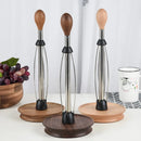 Axyaa Beech Wood Tissue Storage Rack: Creative Vertical Kitchen Organizer