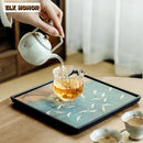 Axyaa Chinese Tea Tray - Elegant Tea Board for Serving Tea - Teaware Supplies