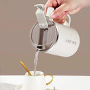 Axyaa Insulated Stainless Steel Coffee Mug with Tea Strainer, Lid, and Handle