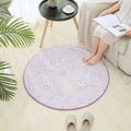 Axyaa Round Noctilucent Carpet for Living Room Decor and Kid Play Mat