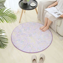 Axyaa Round Noctilucent Carpet for Living Room Decor and Kid Play Mat