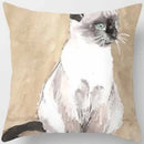 Siamese Cat Print Pillowcase for Home Sofa Decor by Axyaa