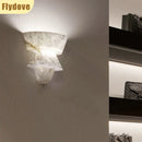 Axyaa Marble Wall Lamp: French Minimalist LED Decor for Living Room, Balcony, Bedside