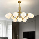 Axyaa Glass Ball LED Chandelier - Modern Minimalist Design for Home, Restaurant, Hotel