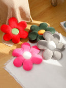Axyaa Flower Petal Plush Throw Pillow Cushion Seating Multicolor Floor Pillows