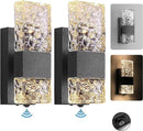 Axyaa Outdoor Dusk to Dawn Wall Sconce - LED Waterproof Porch Light Fixture