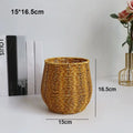 Axyaa Rattan Wicker Serving Baskets - 6 Styles for Household Utensil Storage