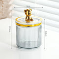 Axyaa Cotton Swab Rod Holder Makeup Storage Box Organizer Sealable Cosmetics Qtip Box