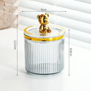 Axyaa Cotton Swab Rod Holder Makeup Storage Box Organizer Sealable Cosmetics Qtip Box