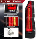 Axyaa Tail Lamps for Toyota Hiace: Running Brake Reverse Turn Signal Taillights