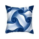 Axyaa Blue Geometry Pillowcase - Decorative Cushion Cover