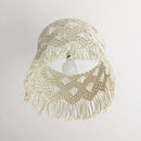 Axyaa Nordic Boho Chic Macrame Chandelier Handwoven Cotton Rope Lamp Shade