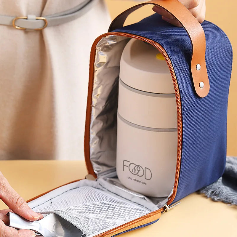 Axyaa Stainless Steel Insulated Porridge Lunch Box - 680ml