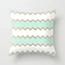 Axyaa Mint Green Geometric Animal Print Pillowcase for Home and Office Decor