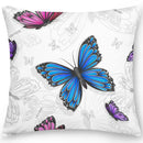 Axyaa Butterfly Flower Cushion Cover - Elegant Home & Office Decor